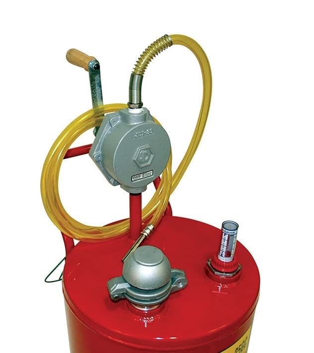 Replacement JohnDow Industries 2-Way Rotary Hand Pump JDI-35-UL for JohnDow Fuel Caddies FC-P30-UL,FC-P30-UL-D,FC-25GC, FC-25DC, HGC-30, HGC-30-D, Black & Wood, 10 Inch