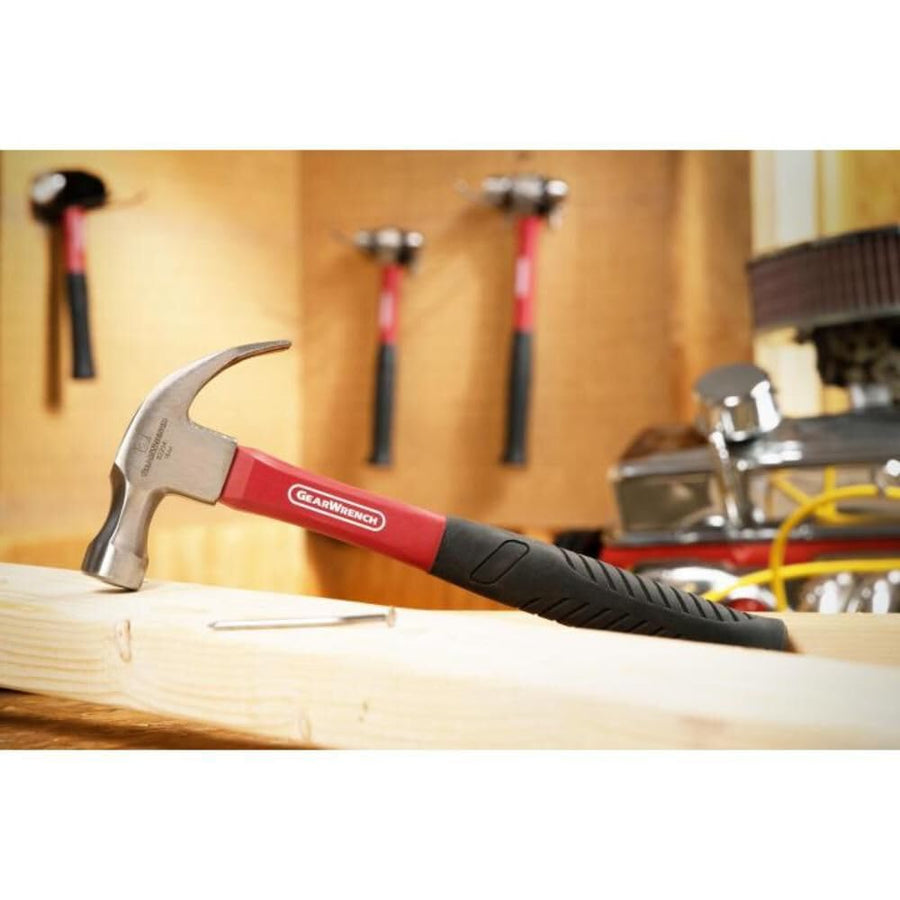 Curved Claw Hammer GEARWRENCH 16 oz. with Fiberglass Handle - 82254