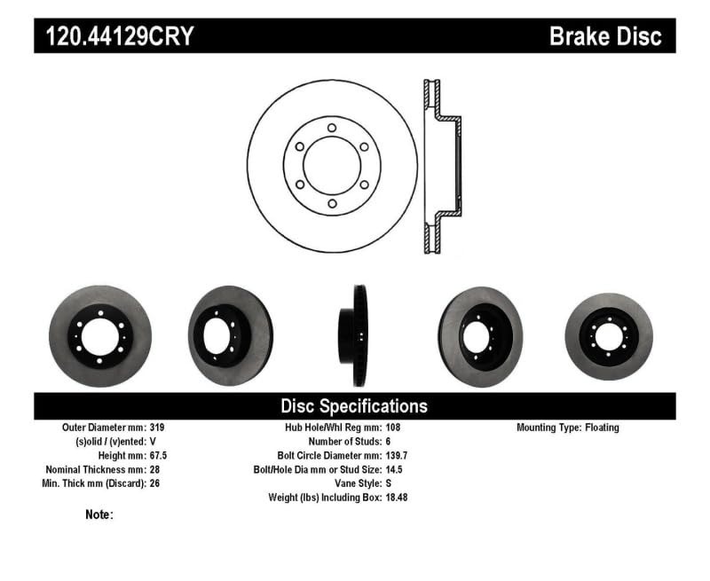 Cryostop Centric Rotor 120.44129CRY