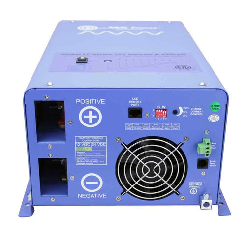 2000 Watt AIMS Power 12 VDC Pure Sine Inverter Charger 120 VAC Output 70A Charger 30A Transfer Switch ETL Cert to UL458 Standards PICOGLF20W12V120V