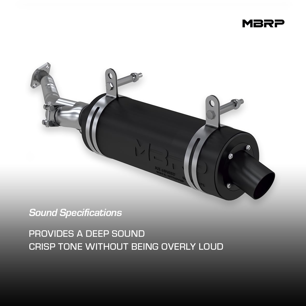 06-11 Kawasaki KVF 750 Brute Force MBRP Slip-On Combination Exhaust w/Sport Muffler