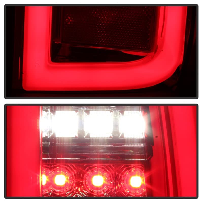 Chevy Tahoe/Suburban 15-19 Spyder 5085085 LED Tail Lights - Red Clear light bar