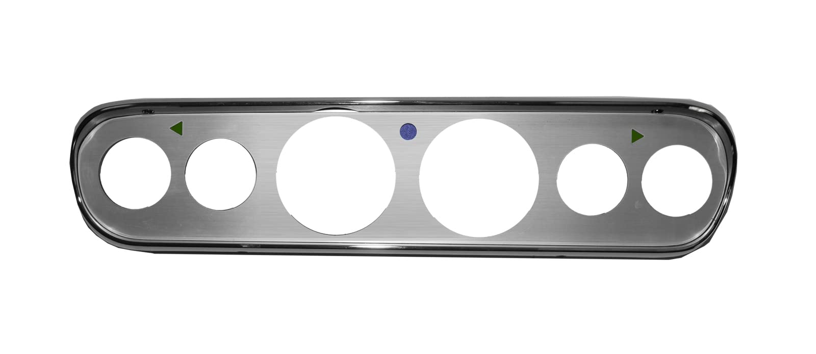 Custom 6 Hole Scott Drake C5ZZ-10838-6-AL Instrument Bezel-Brushed Aluminum