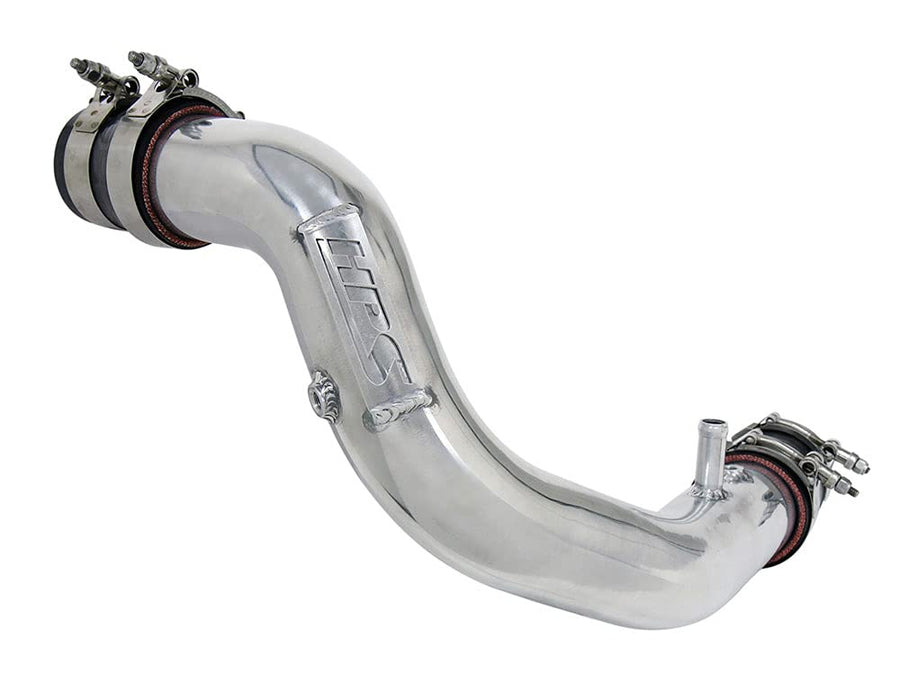 HPS Intercooler Charge Pipe Polish with Silicone Boost Hot Side Compatible for 2016-2017 Lexus IS200t GS200t RC200t 2018-2019 GS300 2018-2024 IS300 RC300 2.0L Turbo, 17-122P