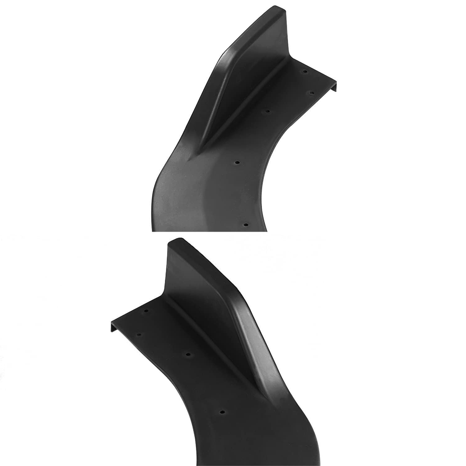 Matte Black Spec-D Tuning Front Bumper Lip Spoiler Splitter 3PC Compatible with 2018-2020 Honda Accord