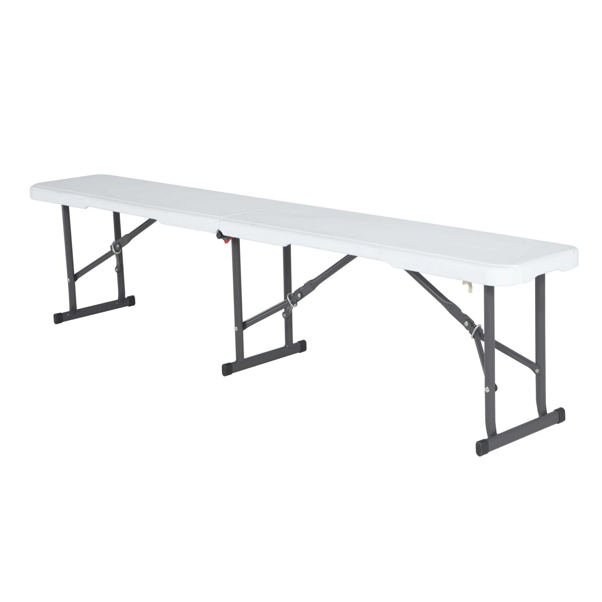 Portable Folding LIFETIME Bench, White 80305