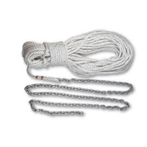 Anchor Rode LEWMAR 15' 1/4" G4 Chain 200' 1/2" 3 Strand Rope and 5/16" Shackle