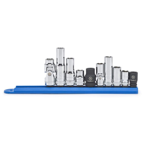 KDT-80319 GearWrench 0.25 & 0.375 in. Drive 6 Point 10mm Socket Set - 10 Piece
