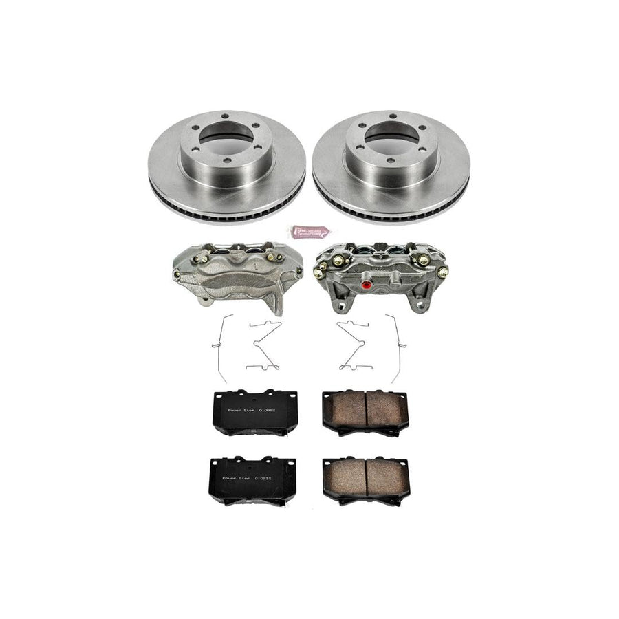 Power Stop KCOE2323 1-Click OE Replacement Brake Kit with Calipers For Toyota Sequoia 2001-2002, Toyota Tundra 2000-2002 Autospecialty [Model Specific]