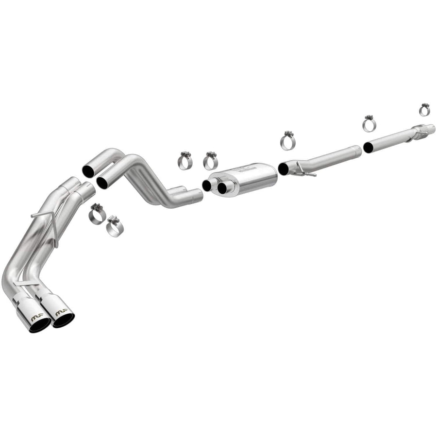 Performance Exhaust System MagnaFlow 19453: Cat-Back, Street Series, Compatible with 2019-2023 Ford Ranger, Dual Same Side Behind Passenger Rear Tire Exit Style