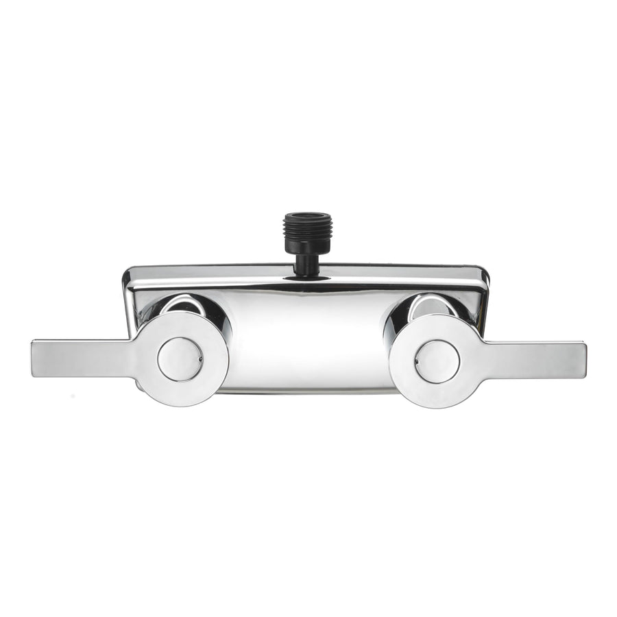 Dura Faucet Modern RV Shower Faucet Valve Diverter (DF-SA100M-CP) – Chrome, Dual Lever Handles, 4-Inch Center, Lightweight Construction, Lead-Free, Easy 2-Hole Installation