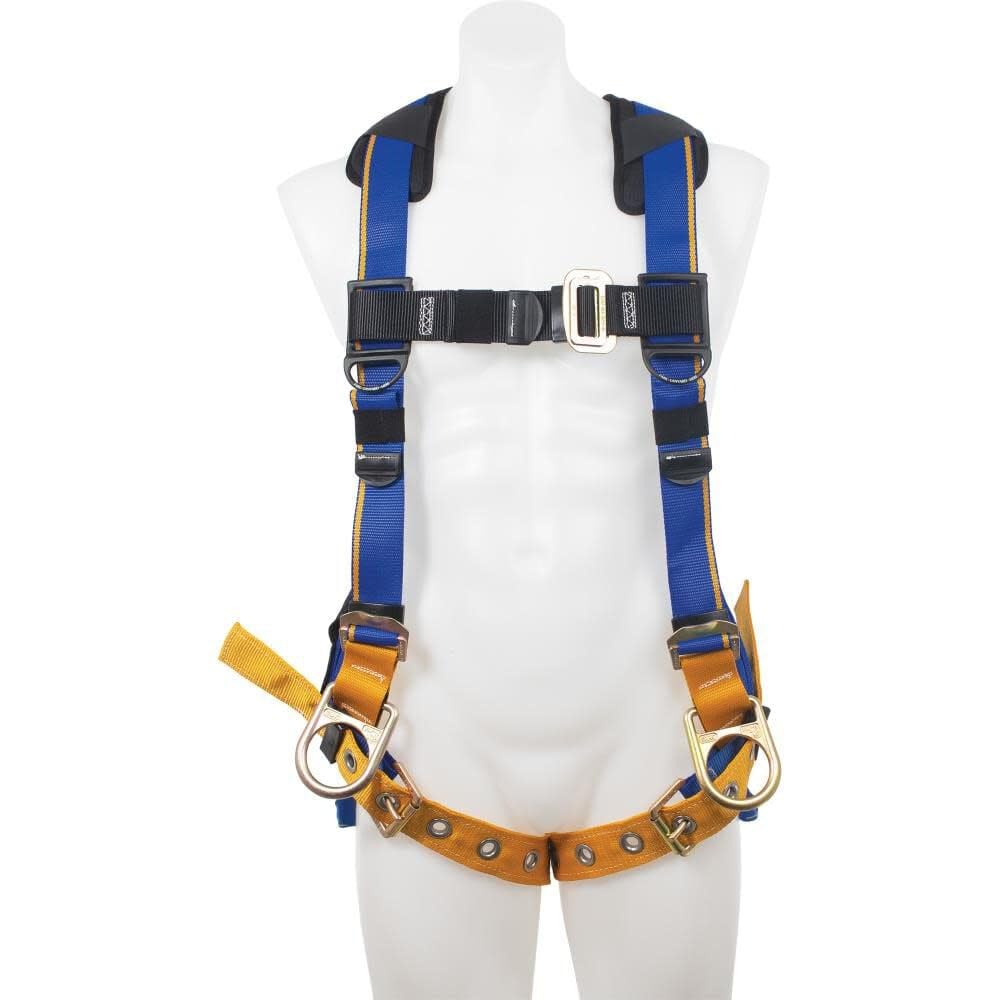 H232002 Werner Blue Armor 1000 Positioning Harness, Tongue Buckle Legs (M/L)