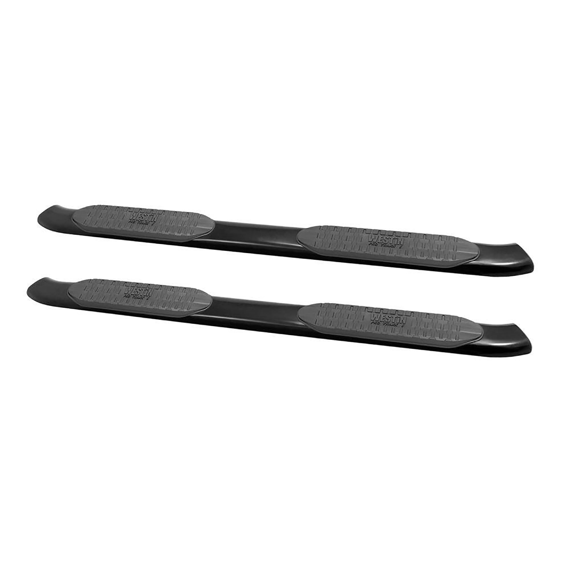PRO TRAXX 5 Oval Nerf Bars Westin fits 2014-2018 Silverado Sierra 1500 2015-2019 Silverado Sierra 2500 3500 Crew Cab Black Pair