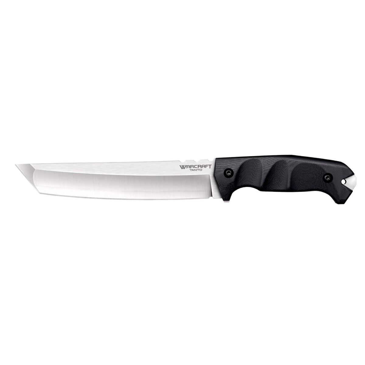 Cold Steel 7.5" Warcraft San Mai III Tanto Point Razor-Sharp Blade 4.5" G-10 Handle Military Tactical Fixed Blade Knife