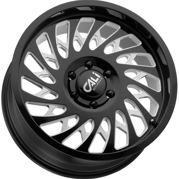 GLOSS BLACK/MILLED CALI OFF-ROAD SWITCHBACK Wheel (20 x 10. inches /6 x 139 mm, -30 mm Offset)