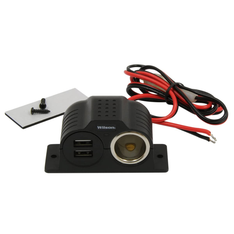 12-Volt Wilson 30512V2USB Power Outlet with 2 USB Ports