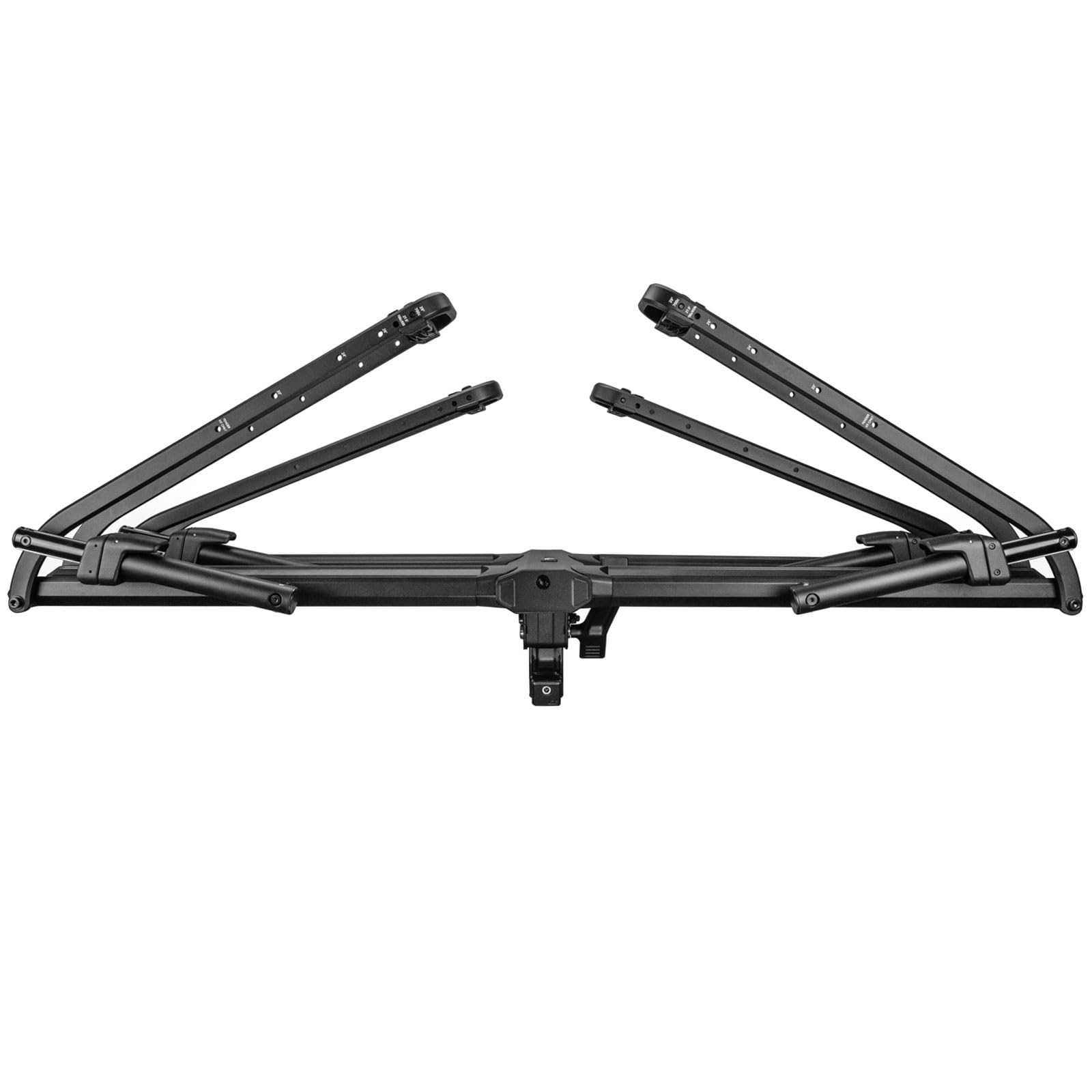Piston Pro KUAT 2" Platform Rack - Secure Rugged Durable Portable Foldable Easy-to-Use No Frame Contact Dual Ratchet 2-Bike Hauling Platform with 5" Max Tire Width