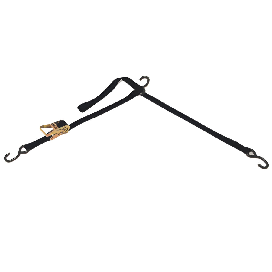 P.W.C. BoatBuckle Ratchet Tri-Down with Soft Hook, 1-Inch x 8-Feet