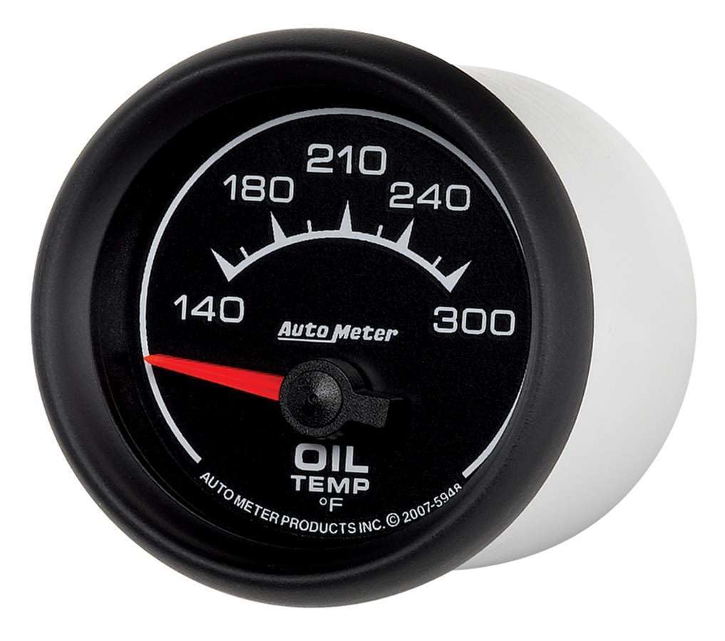 Auto Meter 2-1/16" 140-300 Degree F Short Sweep Electric Oil Temperature Gauge 5948