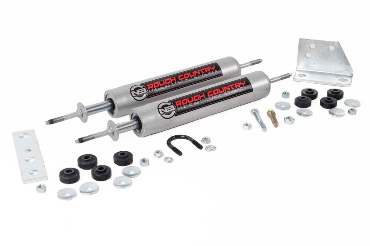 Rough Country Dual N3 Steering Stabilizer for 86-95 Toyota 4-Runner - 8735430