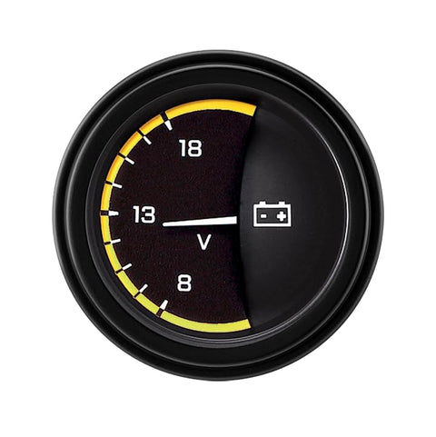 AX30YBLF Classic Instruments Autocross Yellow 2-1/8" Volt Gauge
