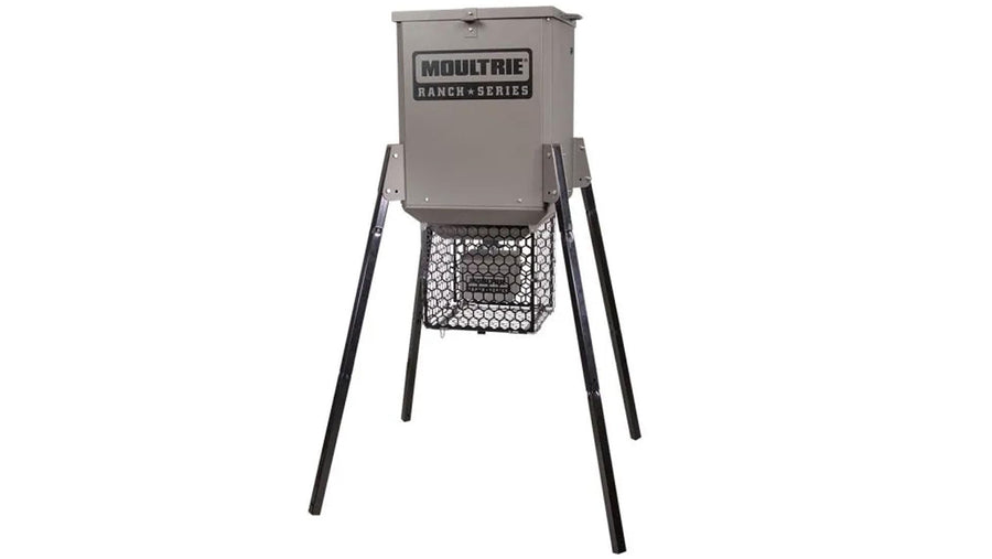 Moultrie Broadcast Ranch Series® 300-Pound Capacity Gravity Feeder, Gray, MFG-15047