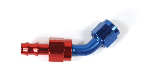 520645 Speedfx -6an X 45 R/b Push-on Hose End
