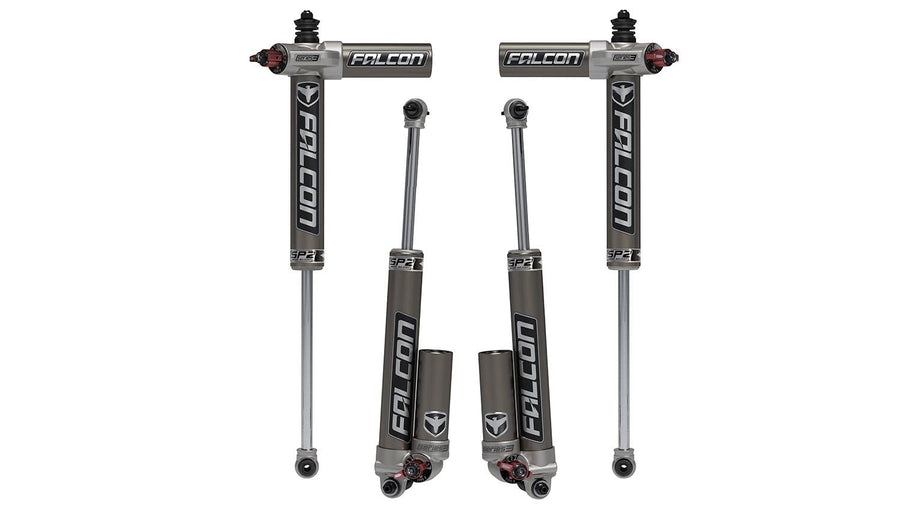 Falcon JK 4DR SP2 3.3 Fast Adjust Piggyback Shock Kit (3–4.5” Lift)