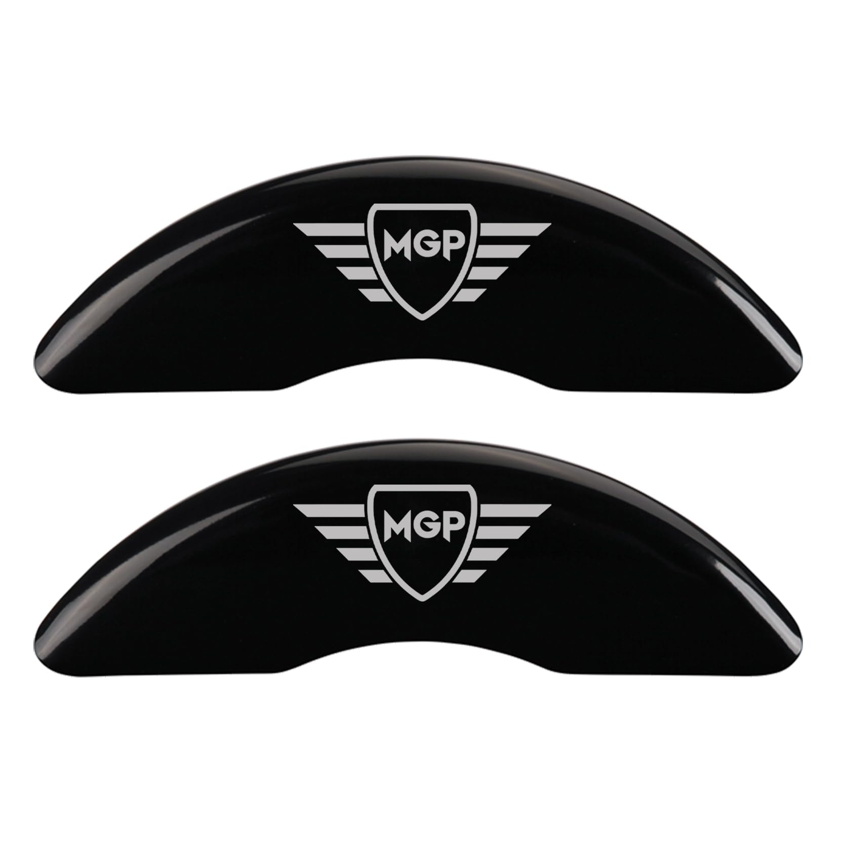 Brake Caliper Covers MGP for Tesla Model X (2016-2020) Fits 20”+ Wheels (Requires Mando Rear Brakes) Black Powder Coated Finish, Engraved Silver MGP Logo, Aluminum Caliper Covers (Set of 4)