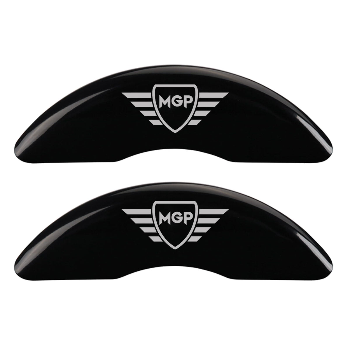 Brake Caliper Covers MGP for Tesla Model X (2016-2020) Fits 20”+ Wheels (Requires Mando Rear Brakes) Black Powder Coated Finish, Engraved Silver MGP Logo, Aluminum Caliper Covers (Set of 4)