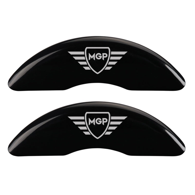 Brake Caliper Covers MGP for Tesla Model X (2016-2020) Fits 20”+ Wheels (Requires Mando Rear Brakes) Black Powder Coated Finish, Engraved Silver MGP Logo, Aluminum Caliper Covers (Set of 4)