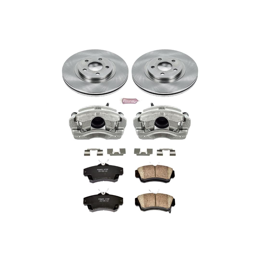Power Stop KCOE1704 1-Click OE Replacement Brake Kit with Calipers Autospecialty For Chrysler PT Cruiser 2006-2007 [Model Specific]