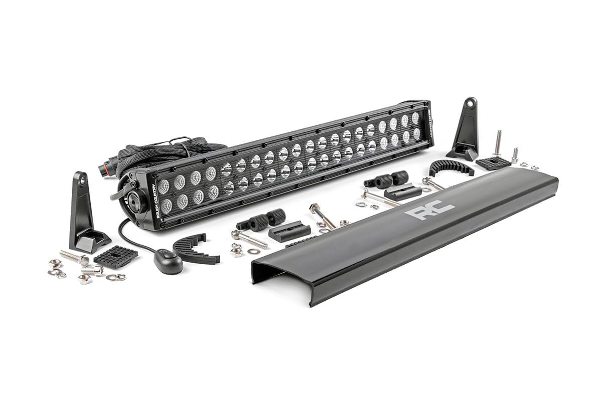 20" Rough Country Black Series Dual Row CREE LED Light Bar - 70920BL