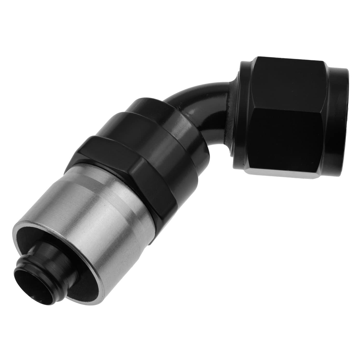 7060-16-2 Redhorse Performance Crimp Style Hose End (Black), 1 Pack