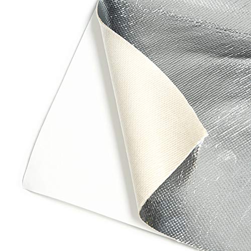 Mishimoto Aluminum MMHP-ASHB-1224 Silica Heat Barrier w/Adhesive, 12" x 24"