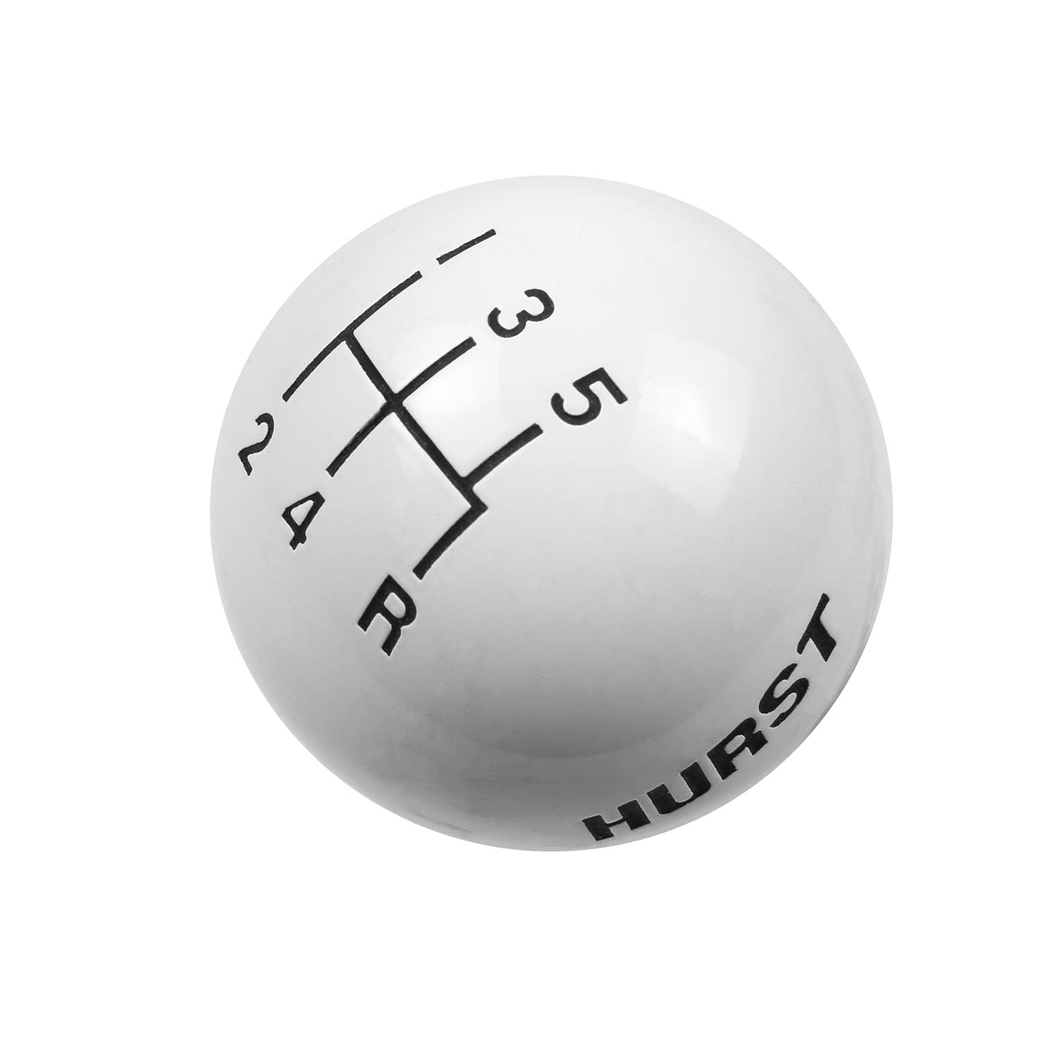 5-Speed Hurst Replacement Shifter Knob White 1630025