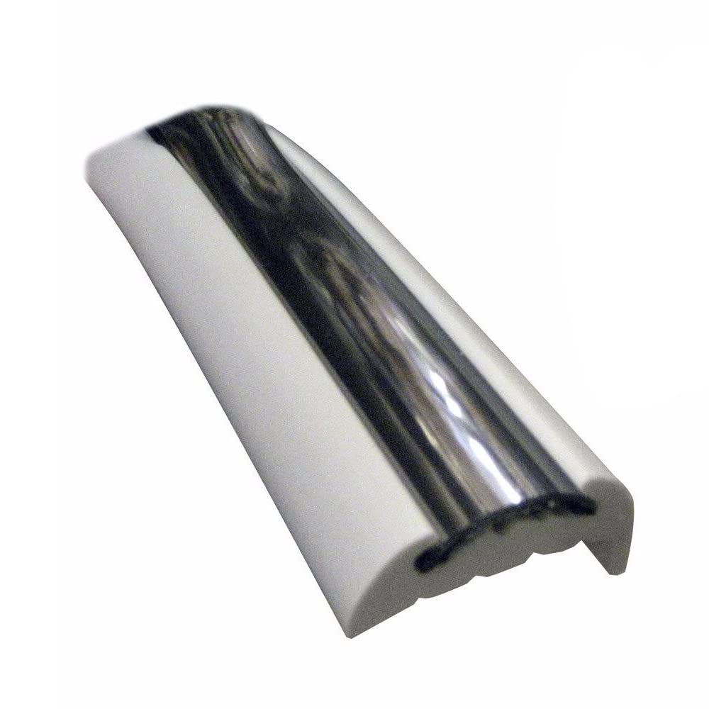 Rigid Vinyl Rub Rail Kit Taco Marine V11-9811WCM70-2 - 1-5/8" x 3/4" x 70', Frosty White