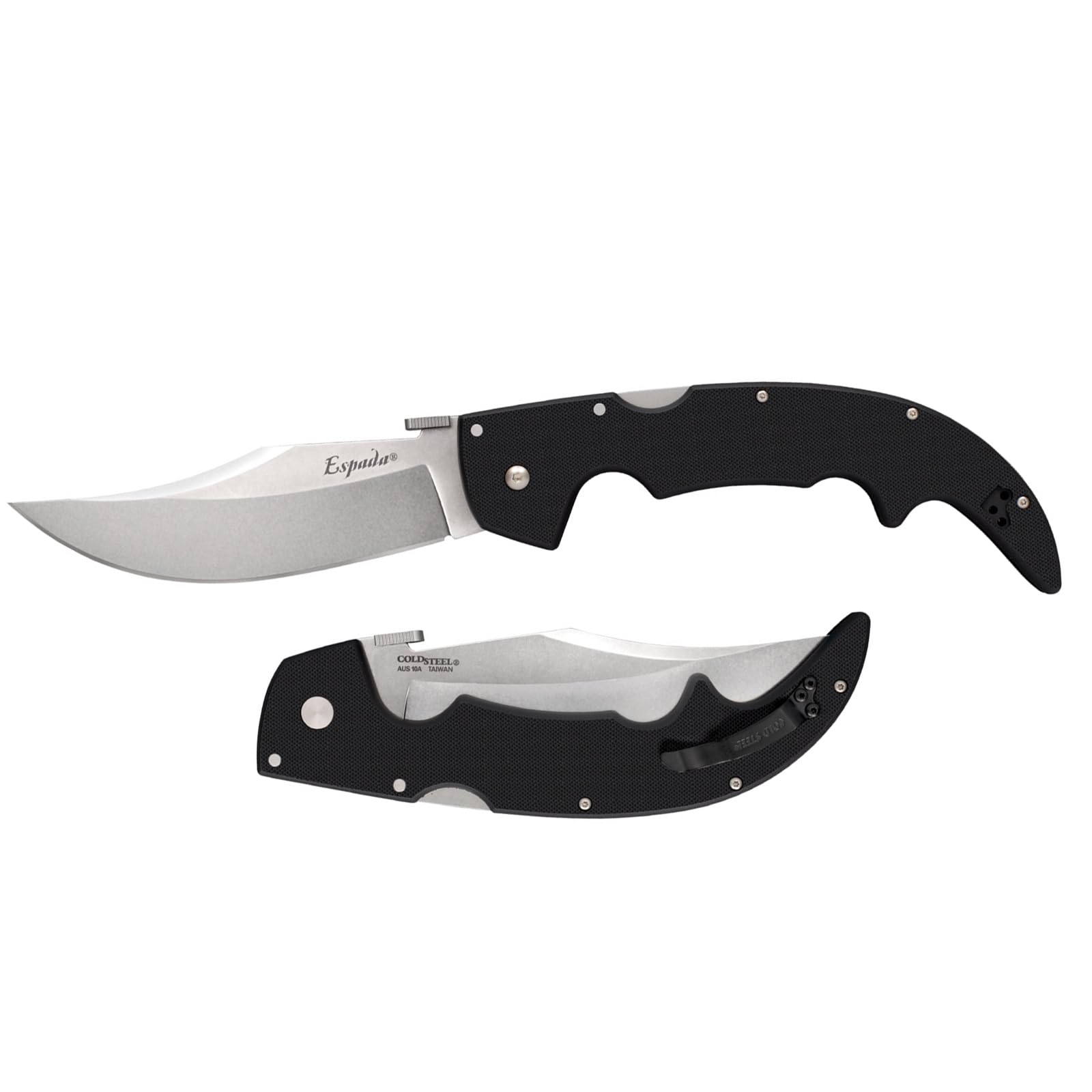 Espada Series Cold Steel Folding Knife with Tri-Ad Lock and Pocket Clip, G-10 Espada Large