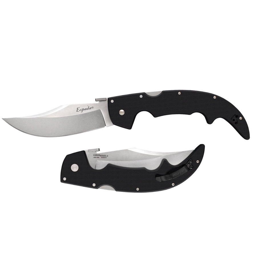 Espada Series Cold Steel Folding Knife with Tri-Ad Lock and Pocket Clip, G-10 Espada Large