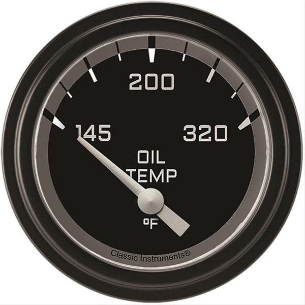 AX228GBLF Classic Instruments Gray 2-5/8" AutoCross Oil Temperature Gauge