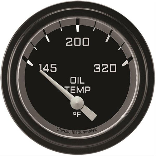 AX228GBLF Classic Instruments Gray 2-5/8" AutoCross Oil Temperature Gauge