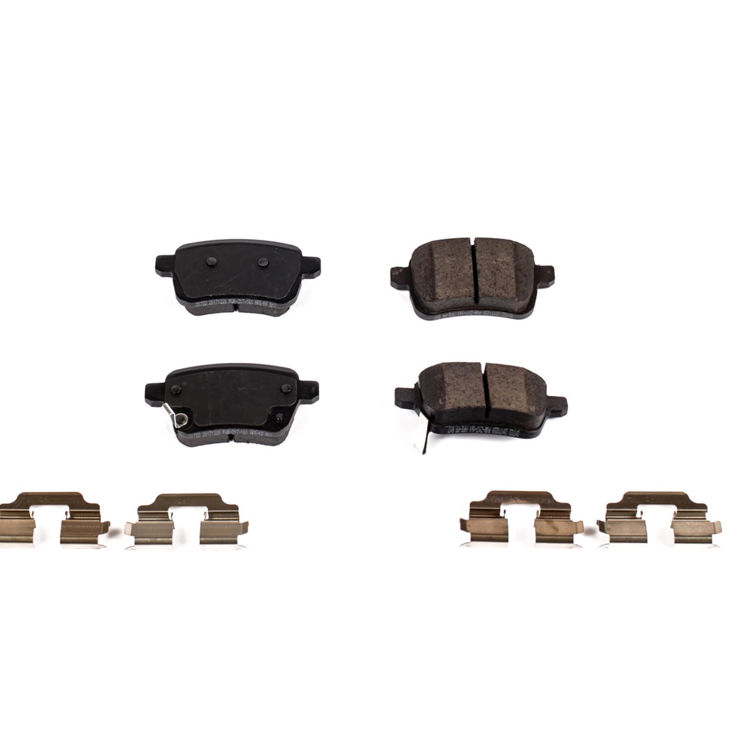 Power Stop Brake Kit Rear For Fiat 500L 2014-20 - Ceramic Brake Pads With Installation Hardware, 17-1722