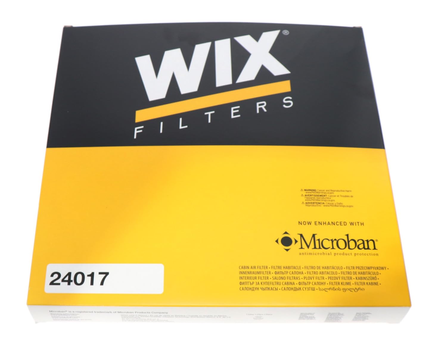 Cabin Air Filter WIX® 10.4” x 9.6” x 1.1” to fit 2011-2017 Dodge Durango and Jeep Grand Cherokee