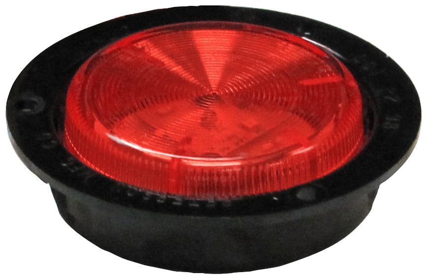 Led Peterson Marker/Clearance, P2, Round, Amp, W/Flange, 2.5"