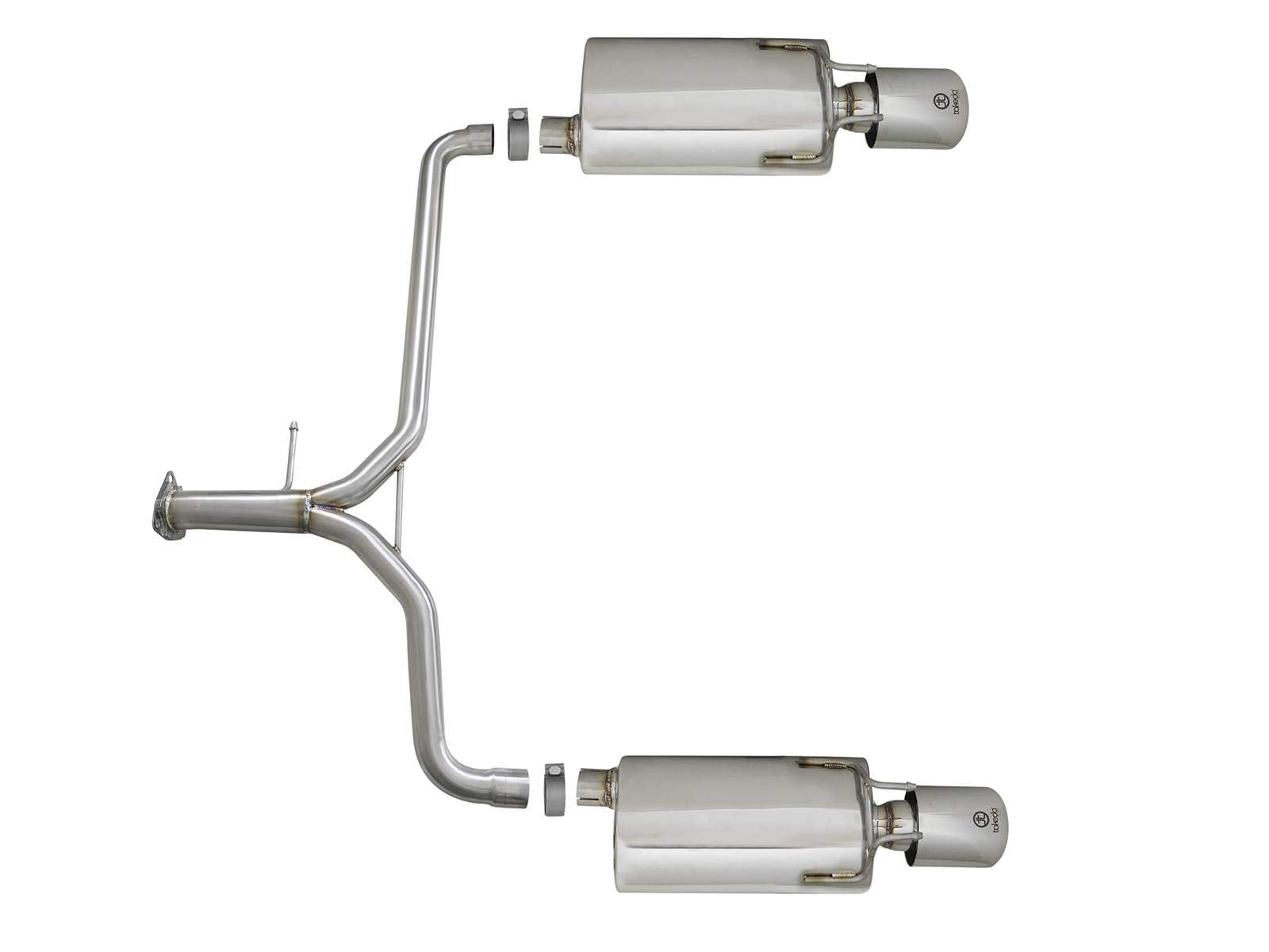 Takeda aFe 49-36604 Axle-Back Exhaust System for Honda Accord Sport Sedan L4-2.4L