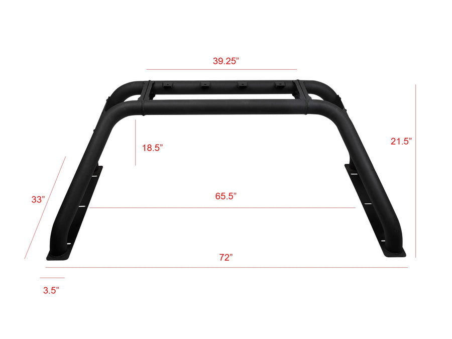 8708019 Armordillo USA CR-B Honeycomb Mesh Steel Chase Rack - Textured Black Fits 2009-2018 Dodge Ram 1500 2500 3500/2019-2022 1500 Classic / 1998-2022 Ford F250 F350 F450 F550