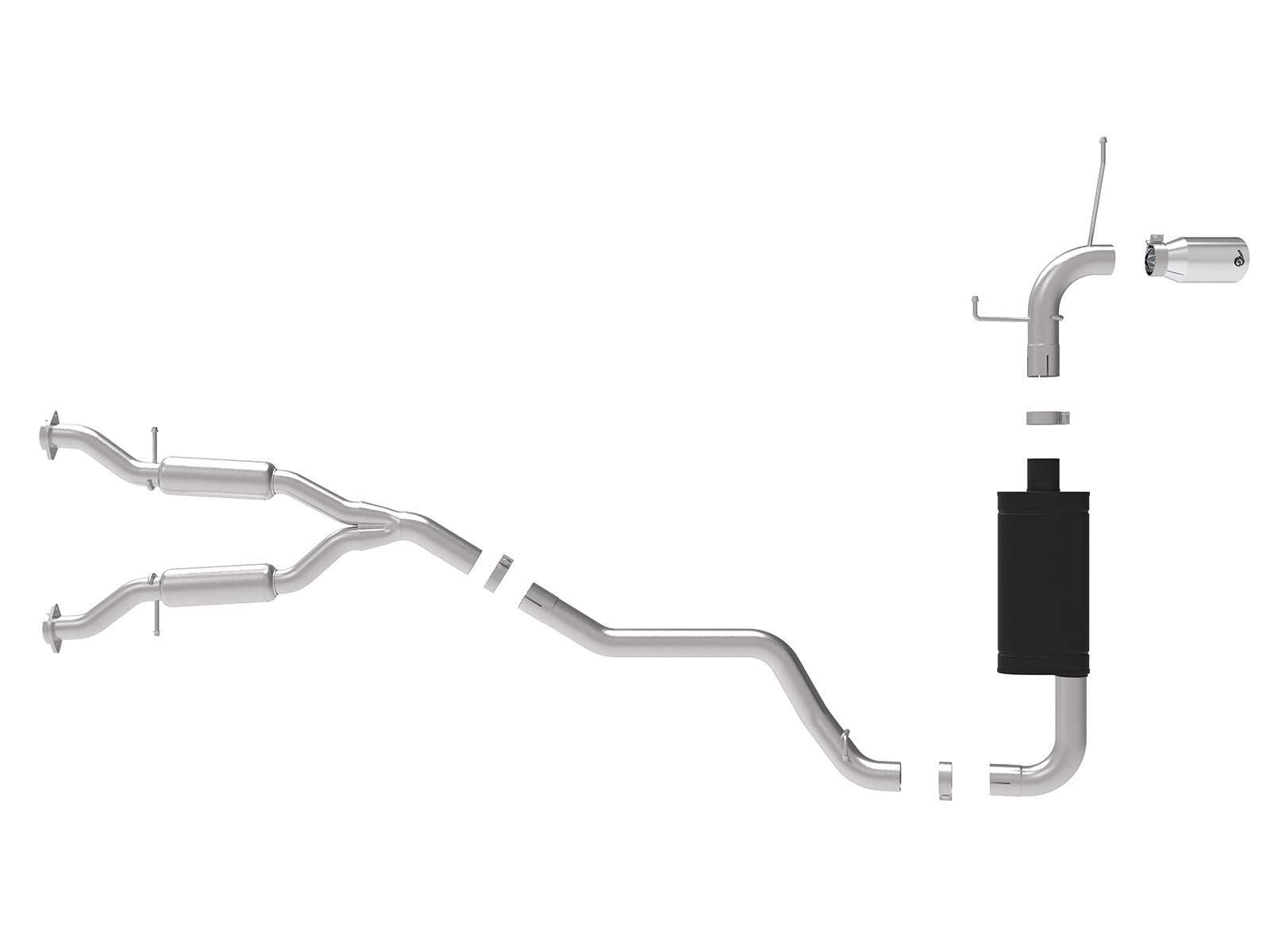 Large Bore HD aFe Power 49-38078-P Cat-Back Exhaust System