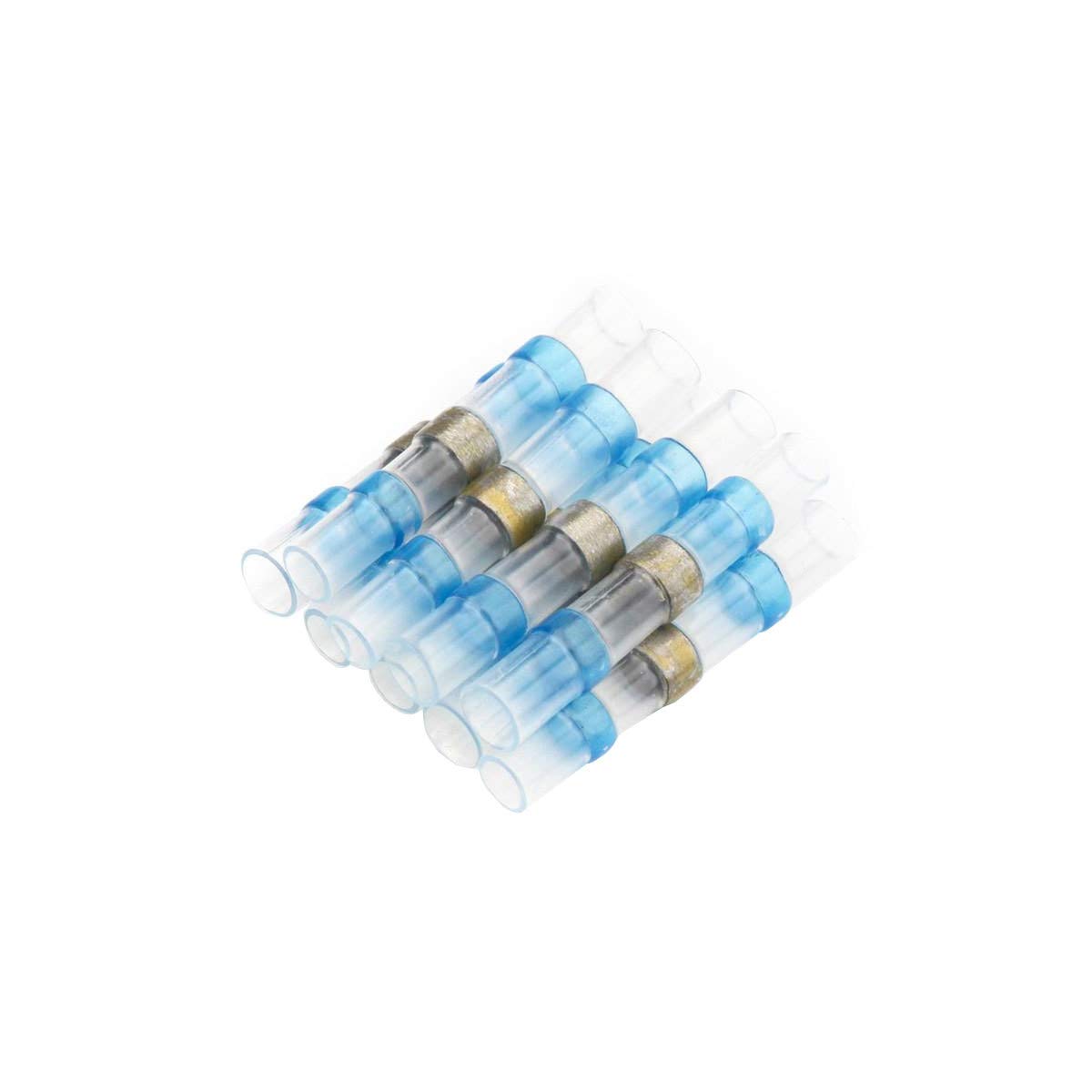 Metra Install Bay - Butt Connector Heat Shrink W/Solder 16/14 Ga - 10Pk (SHSBBC), Heat Shrink Butt Connectors