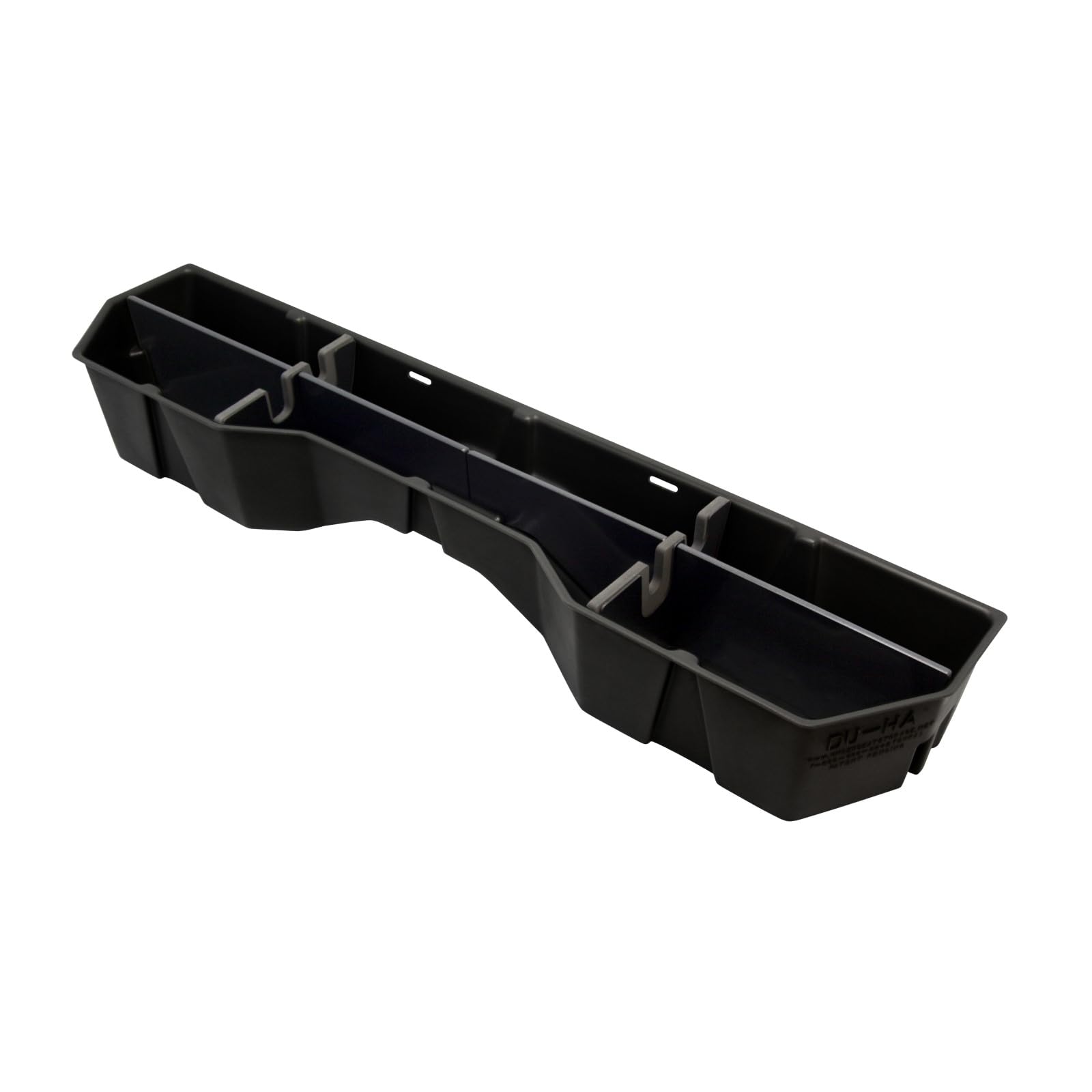 Under Seat Storage DuHa 40011 fits 2004-2024 Nissan Titan King Cab & Crew Cab | Dark Gray Heavy-Duty Back Seat Multi Tool Organizer | Includes Dividers