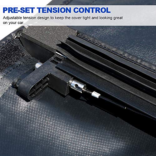 Soft Roll Up Vinyl Tonneau Cover Spec-D Tuning Compatible with 2019-2022 Chevy Silverado 6'7" Bed